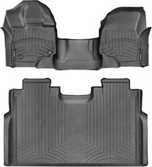 Килимки Weathertech Black для Ford F-150 (double cab)(mkXII)(1 row - 1pc.)(1 row bench seats) 2015→ (WT 447931-446974)