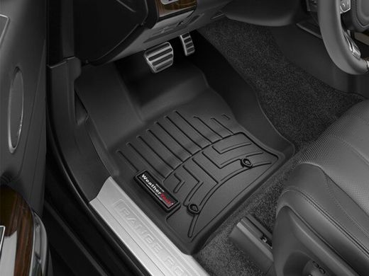 Коврики Weathertech Black для Land Rover Range Rover (mkIV)(with console on 2 row) 2013-2017 (WT 444801-444802)