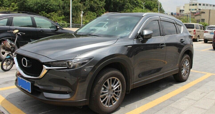Рейлинги продольные Mazda CX-5 2017+ (оригинальные, производитель -OEM) серые