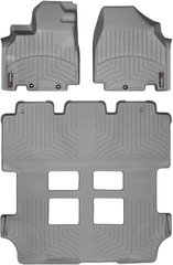 Килимки Weathertech Grey для Honda Odyssey (mkIV)(RL5)(1-2-3 row)(1 row 2pcs.) 2011-2017 (WT 463411-463412)