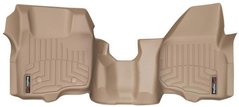 Килимки Weathertech Beige для Ford Super Duty (extended & double cab)(mkIII)(no 4x4 shifter)(no dead pedal)(1 pc.)(1 row) 2011-2012 automatic (WT 453291)