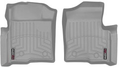 Коврики Weathertech Grey для Ford F-150 (all cabs)(mkXI)(no 4x4 shifter)(with air vents to 2 row)(4 fixing posts)(2 pcs.)(1 row) 2010-2014 (WT 466111)