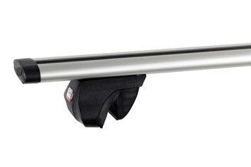 Поперечины JEEP Cherokee Renegade SUV 2005-2013 Amos Alfa Wind на рейлинги 1,3м, Хром, Аэродинамическая