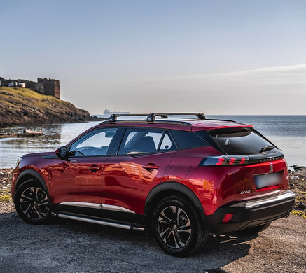 Поперечины  Toyota Yaris Cross 2020-  на интегрированные рейлинги, Черный, Аэродинамическая