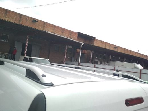 Рейлинги Mercedes Citan 2013+ длинная база серый мат CROWN, Серебристый