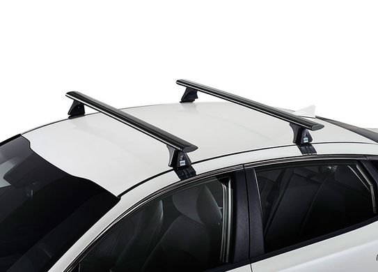 Поперечины Hyundai Santa Fe 2013- на гладкую крышу, Черный, Аэродинамическая