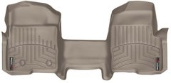 Коврики Weathertech Beige для Ford F-150 (all cabs)(mkXI)(no 4x4 shifter)(with not full console)(with air vents to 2 row)(2 fixing posts)(1 pc.)(1 row) 2010-2014 (WT 454091)