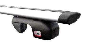 Поперечки SSANGYONG Musso SUV 1996-2005 Amos Nowy Wind на рейлінги 1,3м, Хром, Аеродинамічна