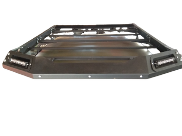 Корзина на крышу Ваз Нива 2121 (тайга,кедр) 1450x1350x140мм с ДХО с креплением Stealth CG, 145x135x14