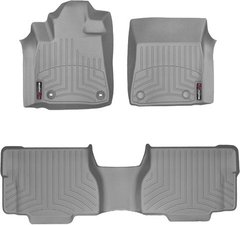 Коврики Weathertech Grey для Toyota Sequoia (mkII)(1-2 row)(2 row bucket seats with console) 2012→ (WT 464081-460937)