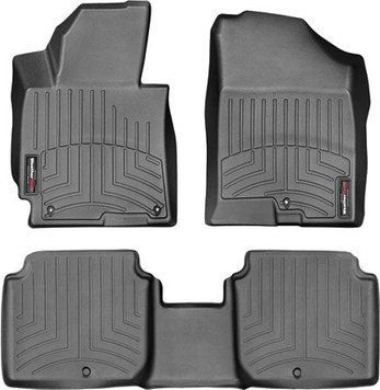 Коврики Weathertech Black для Hyundai Elantra (sedan & coupe)(mkV)(without cupholder on 2 row) 2014-2015 (WT 446861-443253)