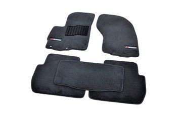 Коврики в салон для Mitsubishi Outlander XL (2006-2012) /Чёрные ворс Premium BLCLX1396