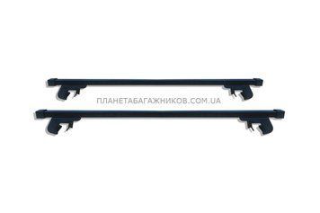 Поперечини JEEP Cherokee Renegade SUV 2005- на поздовжні рейлінги TR-28, Черный