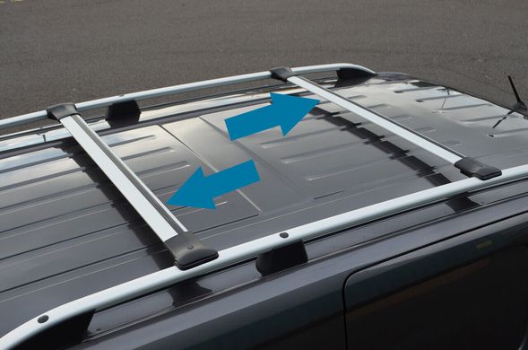 Багажник DIAMOND V1 Lexus RX 2010-2015 на рейлінги, Хром, Аеродинамічна