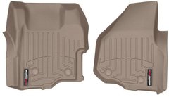 Коврики Weathertech Beige для Ford Super Duty (extended & double cab)(mkIII)(with 4x4 shifter)(no dead pedal)(1 row) 2011-2012 automatic (WT 454261)