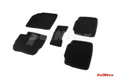 Килимки в салон 3D для Suzuki SX4 2013- /Черные 5шт 86649
