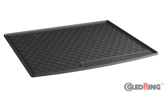 Гумові килимки в багажник Gledring для Audi Q3/RS Q3 Sportback (mkI) 2019→ (с регулировками на 2 ряду)(с двухуровневым полом)(верхний уровень)(багажник) (GR 1124)