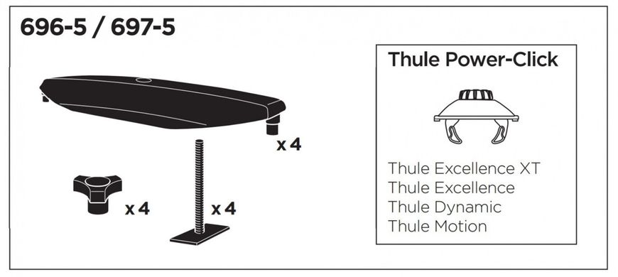 Переходник Thule T-Track Adapter 6975 (TH 6975)