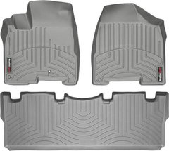 Килимки Weathertech Grey для Toyota Sienna (mkII)(1-2 row)(1 row 2pcs.) 2003-2009 (WT 463151-460872)
