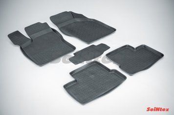 Коврики в салон для Daewoo Nexia 1994- резиновые, кт 5шт