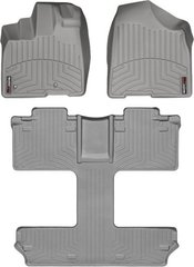 Коврики Weathertech Grey для Toyota Sienna (mkIII)(1-2-3 row)(7 seats) 2010-2012 (WT 463001-463004)