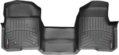 Килимки Weathertech Black для Ford F-150 (all cabs)(mkXI)(no 4x4 shifter)(no console)(with air vents to 2 row)(2 fixing posts)(1 pc.)(1 row) 2010-2014 (WT 442951)