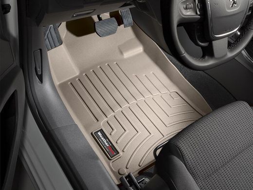 Коврики Weathertech Beige для Peugeot 508 (mkI) 2010-2018 (WT 454321-454322)