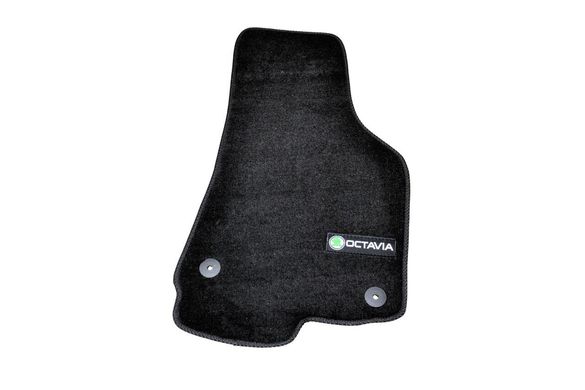 Коврики в салон ворсовые для Skoda Octavia A5 (2004-2013) /Чёрные Premium BLCLX1561