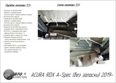 Фаркоп Acura RDX A-Spec(без запаски) 2019 - з'ємний на гвинтах Poligon-auto, Серебристий