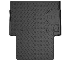 Гумові килимки в багажник Gledring для Volkswagen Golf (mkVII)(хетчбэк) 2012-2019 (верхний)(багажник с защитой) (GR 1001-1998)