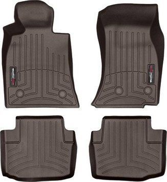 Килимки Weathertech Choco для Cadillac CTS (sedan)(mkIII) 2014&rarr; (WT 474971-474973)