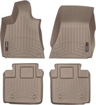 Килимки Weathertech Beige для Maserati Quattroporte (mkVI)(RWD)(4 zone climate control) 2016&rarr; (WT 458831-455654)
