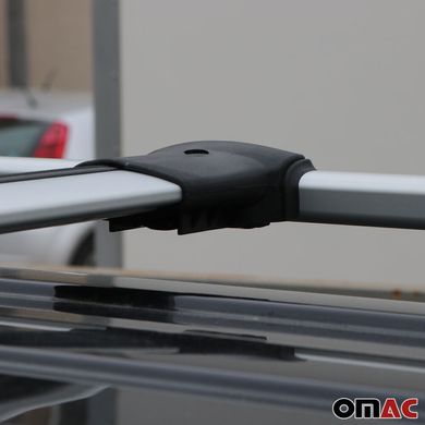 Багажник DIAMOND V1 Opel Combo 2019- на рейлінги, Хром, Аеродинамічна