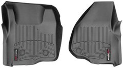 Килимки Weathertech Black для Ford Super Duty (extended & double cab)(mkIII)(no 4x4 shifter)(no dead pedal)(2 pcs.)(1 row) 2011-2012 automatic (WT 443051)