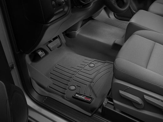 Коврик Weathertech Black для Chevrolet Silverado (single cab)(mkIII)(no 4x4 shifter)(with short console) 2014→ (WT 445451)
