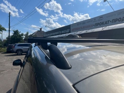 Багажник на рейлінги DAEWOO Nubira mk II Kombi 2001-2003 Kenguru ST 1,2м, Черный, Прямокутна