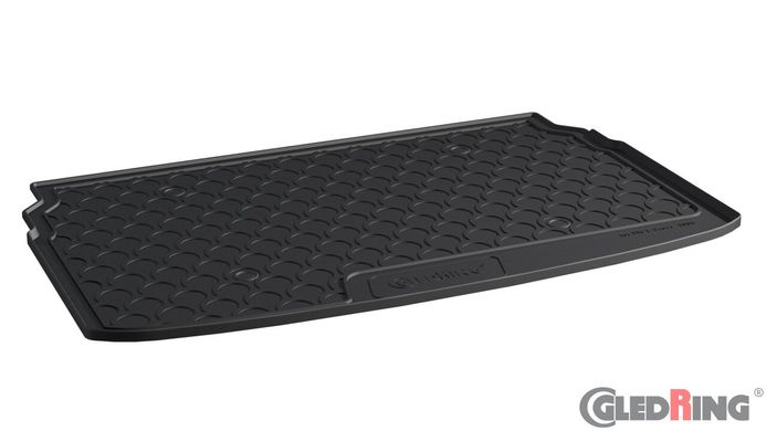 Гумові килимки в багажник Gledring для Volkswagen T-Cross (mkI) 2019→ (с двухуровневым полом)(нижний уровень)(багажник) (GR 1008)