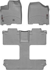 Коврики Weathertech Grey для Toyota Sienna (mkIII)(1-2-3 row)(7 seats) 2013-2020 (WT 464751-463004)