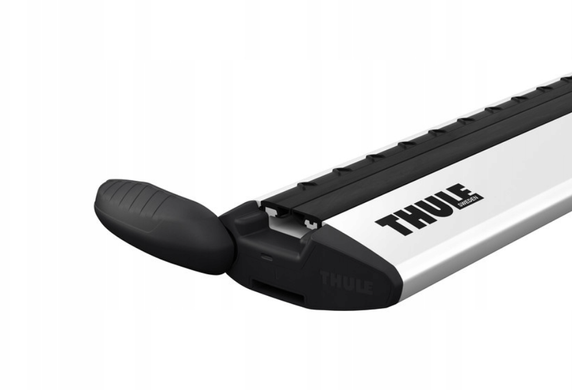 Багажник TOYOTA Land Cruiser 300 SUV Thule Wingbar Evo на рейлінги з просвітом хром, Хром