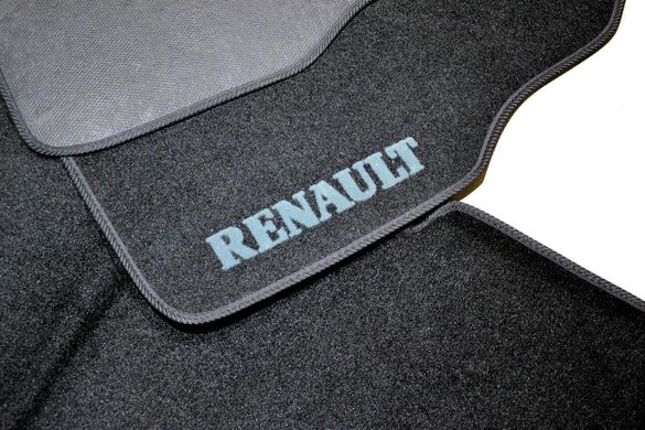 Килимки в салон текстильні для Renault Kangoo (2008-) 5 мест/Чёрные 5шт