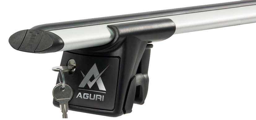 Поперечини Aguri Runner Chevrolet Tracker 2013- на інтегровані рейлінги, Хром, Аєродинамічна