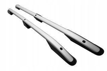 Рейлинги Peugeot Partner Tepee 2008+ короткая база серый мат CROWN, Серебристый