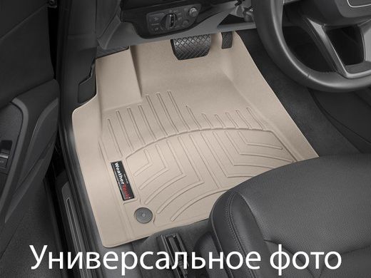 Килимки Weathertech Beige для Ford Super Duty (extended & double cab)(mkIII)(with 4x4 shifter)(raised dead pedal)(1 row) 2012-2016 automatic (WT 455841)