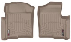 Килимки Weathertech Beige для Ford F-150 (all cabs)(mkXI)(no 4x4 shifter)(with air vents to 2 row)(4 fixing posts)(2 pcs.)(1 row) 2010-2014 (WT 456111)
