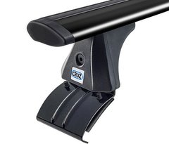 Багажник Citroen C4 Grand Picasso 06-13 на гладкий дах, Черный, Аєродинамічна