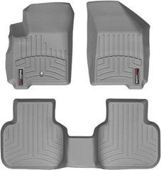 Килимки Weathertech Grey для Fiat Freemont; Dodge Journey (mkI)(1 fixing hook)(1-2 row) 2008-2020 (WT 462241-462242)