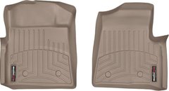 Коврики Weathertech Beige для Ford F-150 (all cabs)(mkXI)(no 4x4 shifter)(no air vents to 2 row)(4 fixing posts)(2 pcs.)(1 row) 2010-2014 (WT 456131)