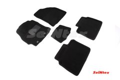 Килимки в салон 3D для Toyota Corolla 2013- /Черные 5шт 84971