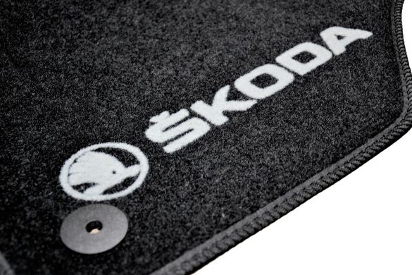 Килимки в салон текстильні для Skoda Octavia A7 (2012-) /Чёрные, кт. 5шт BLCCR1563