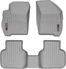 Коврики Weathertech Grey для Fiat Freemont; Dodge Journey (mkI)(1-2 row)(2 fixing hooks) 2011-2020 (WT 463771-462242)